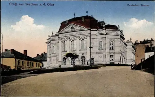 Ak Cieszyn Teschen Schlesien, Deutsches Theater