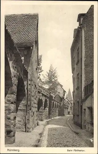 Ak Nürnberg in Mittelfranken, beim Fürthertor