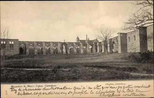 Ak Canterbury Kent England, Kloster St. Mary's College