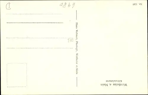 Ak Wertheim am Main, Kittsteinturm