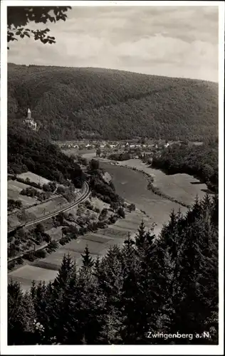 Ak Zwingenberg am Neckar Baden, Panorama