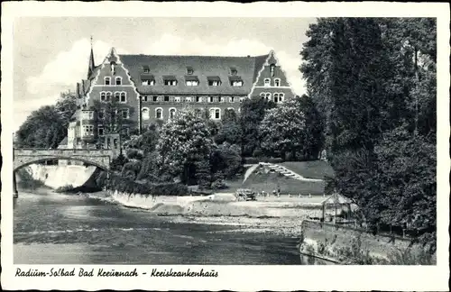 Ak Bad Kreuznach in Rheinland Pfalz, Radium-Solbad, Kreiskrankenhaus