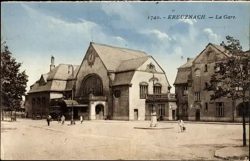 Ak Bad Kreuznach in Rheinland Pfalz, Bahnhof