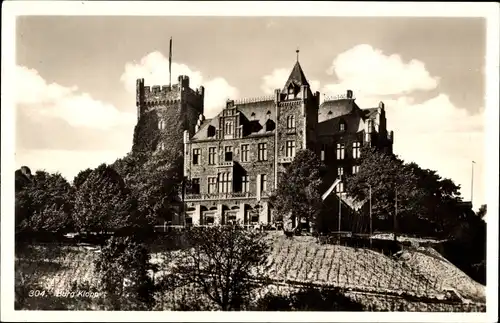 Ak Bingen am Rhein, Burg Klopp