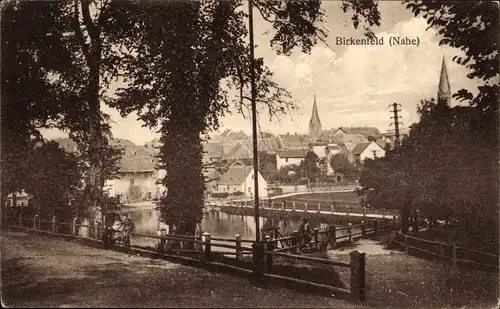 Ak Birkenfeld an der Nahe, Ortspartie