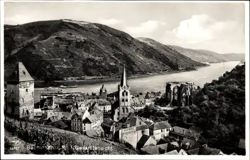 Ak Bacharach am Rhein, Gesamtansicht