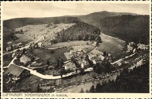 Ak Schönmünzach im Murgtal Baiersbronn im Schwarzwald, Panorama