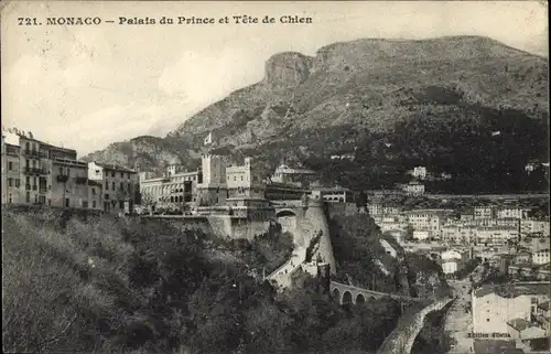 Ak Monaco, Palais du Prince, Tete de Chien