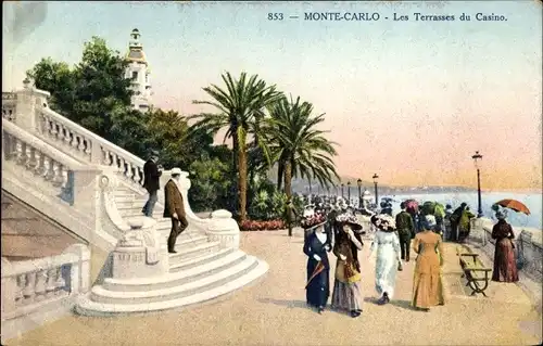 Ak Monte Carlo Monaco, Terrasses du Casino