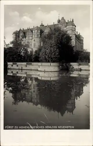 Ak Neuenstein im Hohenlohekreis Württemberg, Schloss