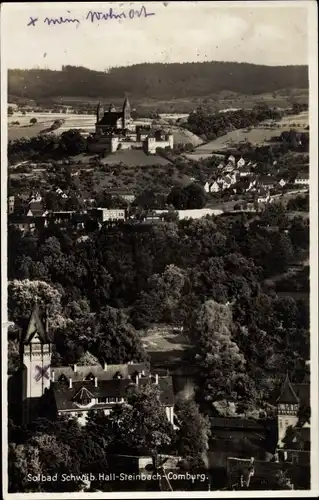 Ak Comburg Schwäbisch Hall in Württemberg, Teilansicht, Steinbach