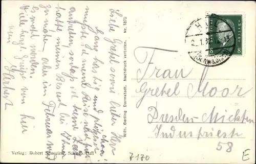 Ak Comburg Schwäbisch Hall in Württemberg, Teilansicht, Steinbach