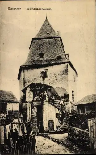 Ak Simmern im Hunsrück, Schinderhannesturm