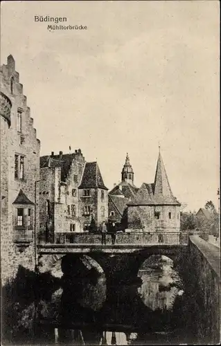 Ak Büdingen in Hessen, Mühltorbrücke