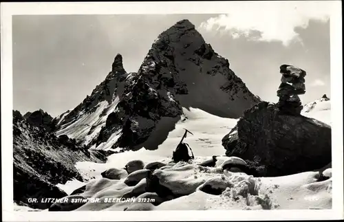 Foto Ak Alpen, Silvretta, Großlitzner, Gr. Seehorn