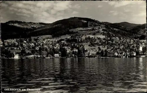 Ak Oberhofen am Thunersee Kanton Bern, Panorama