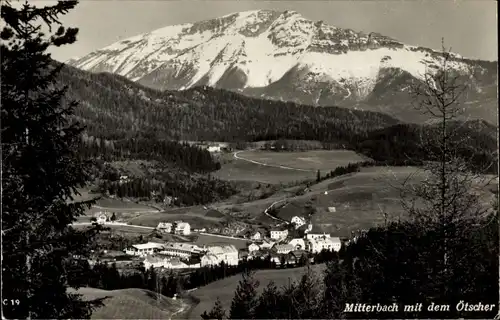 Ak Mitterbach am Erlaufsee Niederösterreich, Panorama, Ötscher