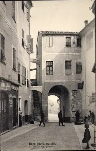 Ak Bordighera Liguria, Piazza del Popolo