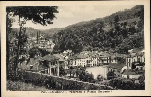 Ak Valle Mosso Piemonte, Panorama e Piazza Umberto I