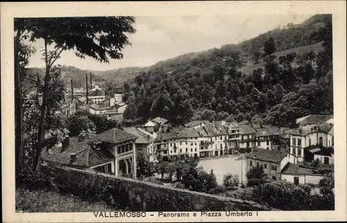 Ak Valle Mosso Piemonte, Panorama e Piazza Umberto I