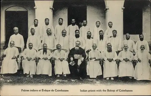 Ak Coimbatore Indianer, indischer Priester und Bischof von Coimbatore