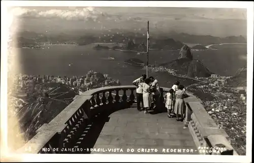 Ak Rio de Janeiro Brasilien, Vista do Cristo Redentor