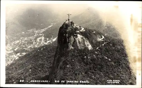 Ak Rio de Janeiro Brasilien, Corcovado