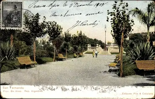 Ak San Fernando Argentinien, Park