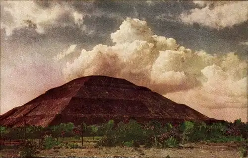 Ak Teotihuacán Mexiko, Pyramide in San Juan