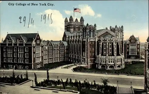 Ak New York City USA, City College