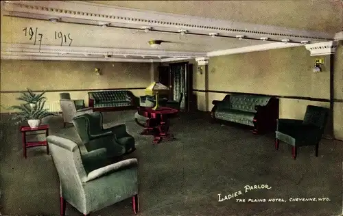 Ak Cheyenne Wyoming USA, Plains Hotel, Damensalon