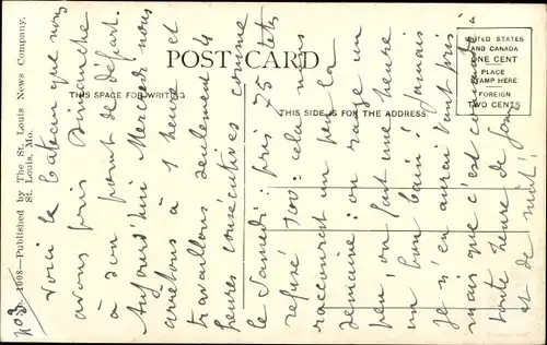 Ak Saint Louis Missouri USA, Dampfer, Dampfschiff, Hafen