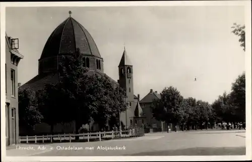 Ak Utrecht Niederlande, Adr. v. Ostadelaan, Aloijsiuskerk