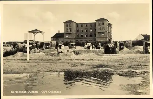 Ak Nordseebad Duhnen Cuxhaven, Ove Ovenhaus, Strand