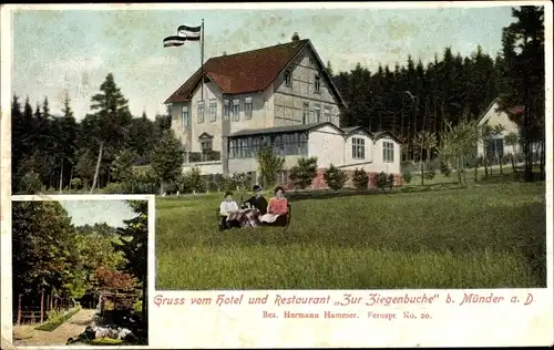 Ak Bad Münder am Deister, Hotel, Restaurant Zur Ziegenbuche