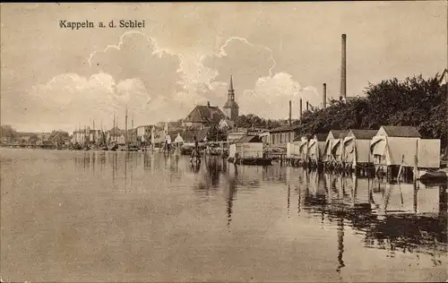 Ak Kappeln an der Schlei, Uferpartie