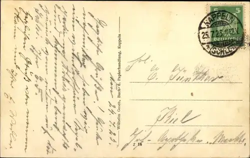 Ak Kappeln an der Schlei, Uferpartie