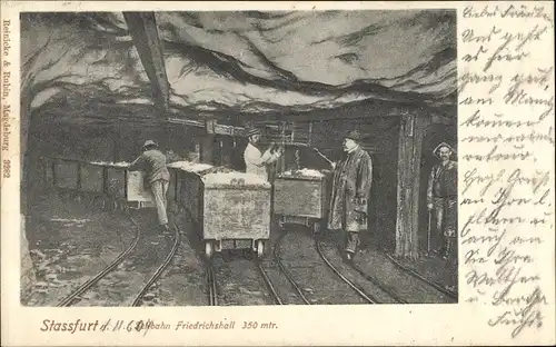 Ak Staßfurt im Salzlandkreis, Salzwerk, Friedrichshall