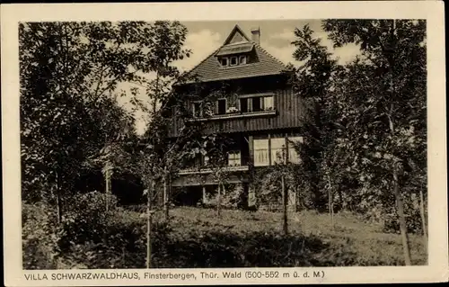 Ak Finsterbergen Friedrichroda Thüringen, Blick auf Villa Schwarzwaldhaus