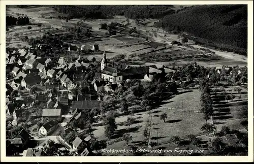 Ak Kirchbrombach Brombachtal Odenwald, Fliegeraufnahme