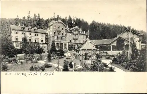 Ak Bühlertal im Schwarzwald, Kurhaus Plättig