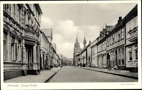 Ak Walsrode in der Lüneburger Heide, Lange Straße, Hotel
