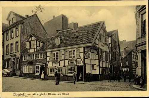 Ak Elberfeld Wuppertal, Altbergische Häuser am Bökel
