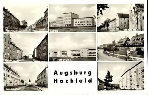 Ak Hochfeld Augsburg in Schwaben, Schule, Hochfeldstraße