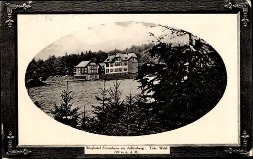 Passepartout Präge Ak Suhl Thüringer Wald, Berghotel Stutenhaus am Adlersberg