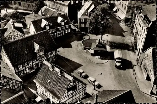 Ak Wermelskirchen im Bergischen Land, Luftbild vom Markt