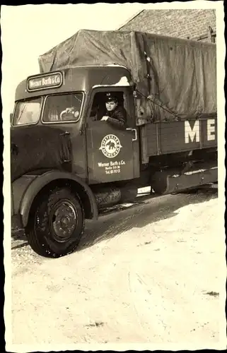 Foto Ak Werner Barth & Co. Lieferwagen, Lkw, Nutzfahrzeug