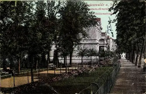 Ak Fürstenwalde an der Spree, Schützenstraße, Promenadenanlage