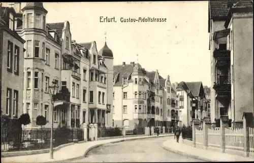 Ak Erfurt, Gustav-Adolfstraße