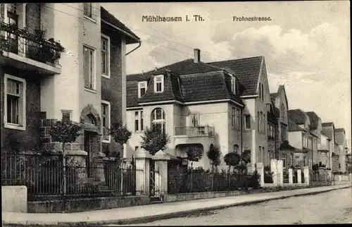 Ak Mühlhausen in Thüringen, Frohnestraße, Villen